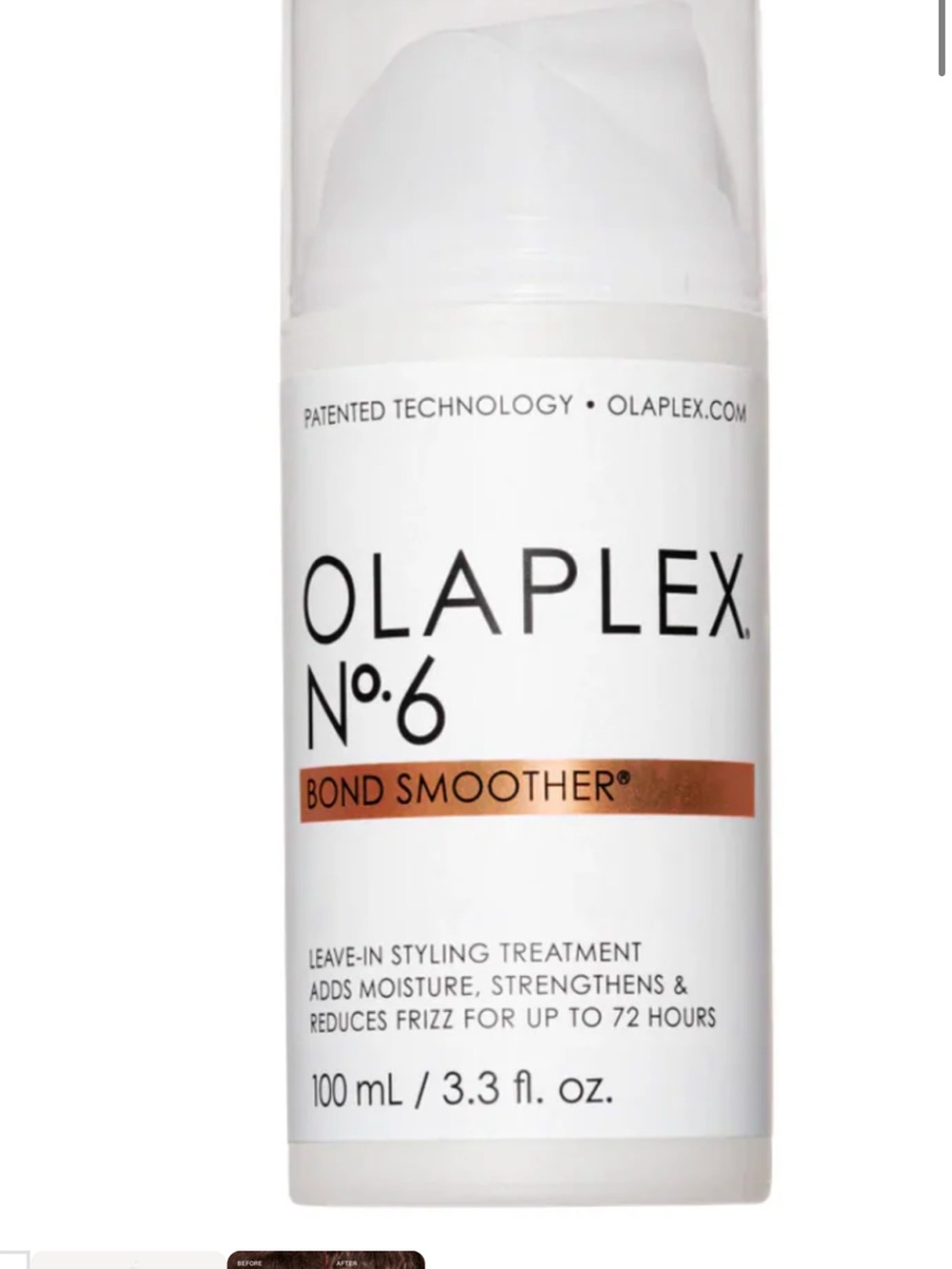 OLAPLEX No.6 Bond Smoother — White Bottle with Copper Accent
